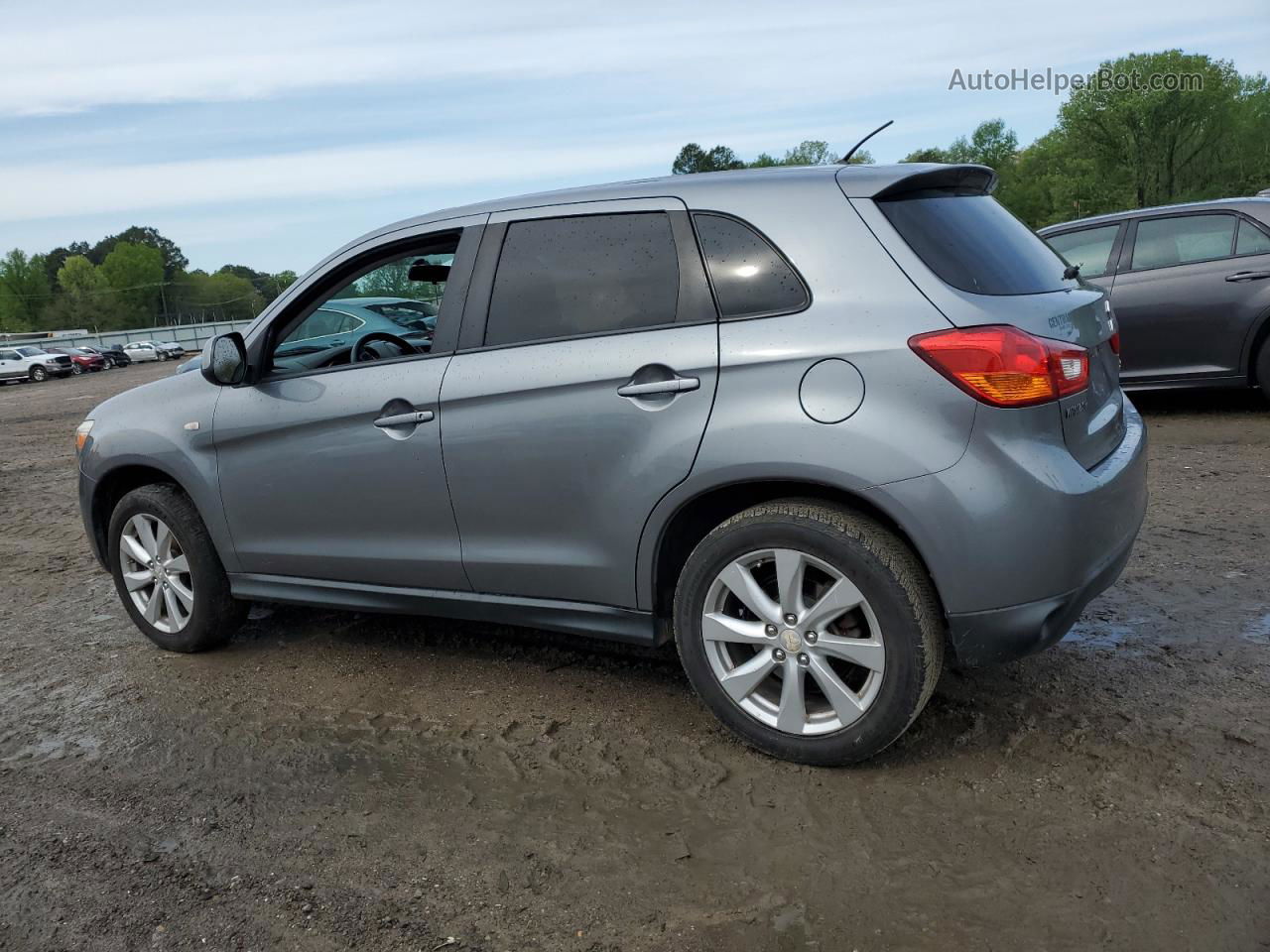 2014 Mitsubishi Outlander Sport Es Gray vin: 4A4AP3AU9EE022388