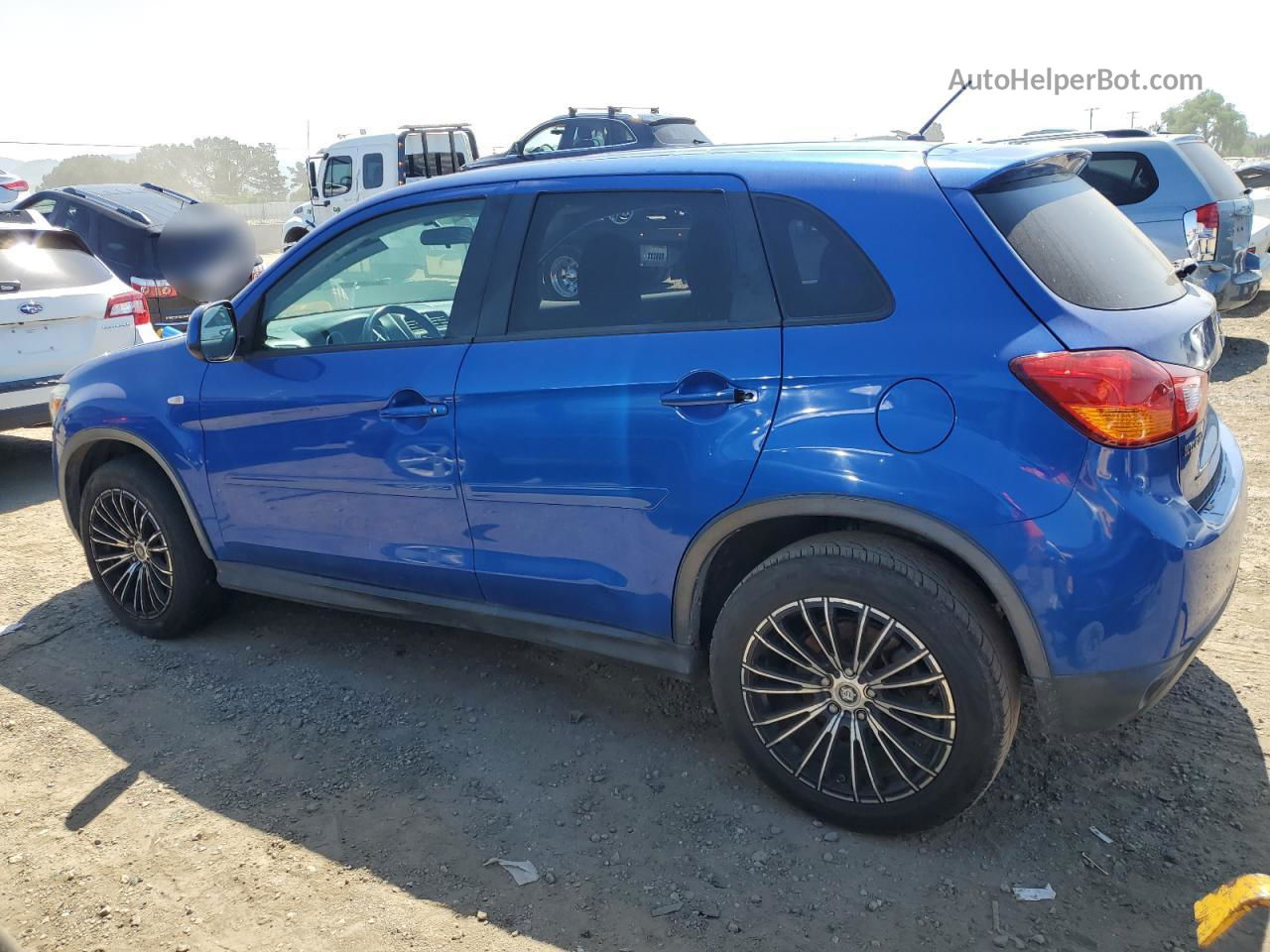 2015 Mitsubishi Outlander Sport Es Blue vin: 4A4AP3AU9FE001347