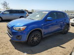 2015 Mitsubishi Outlander Sport Es Blue vin: 4A4AP3AU9FE001347