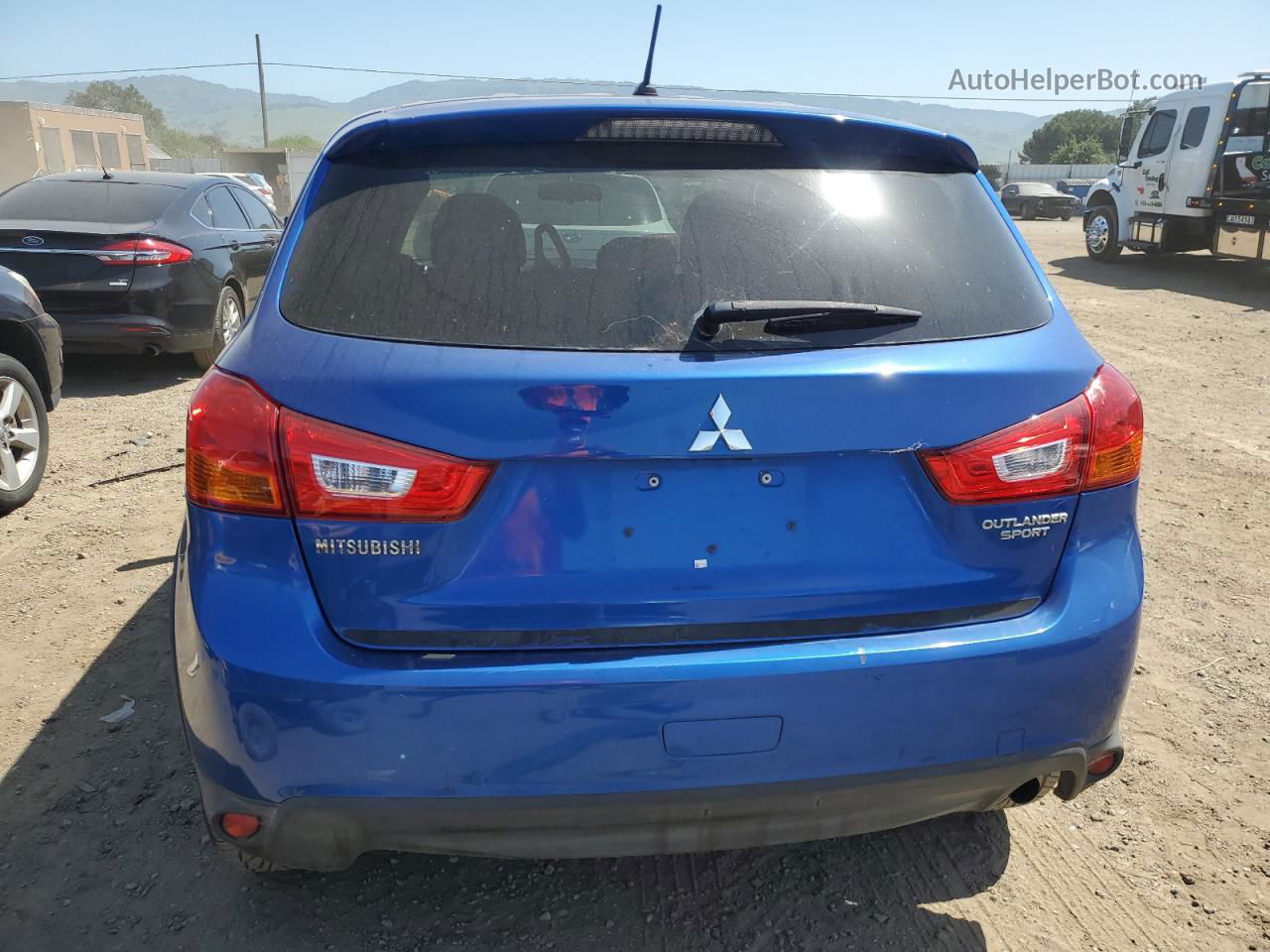 2015 Mitsubishi Outlander Sport Es Blue vin: 4A4AP3AU9FE001347