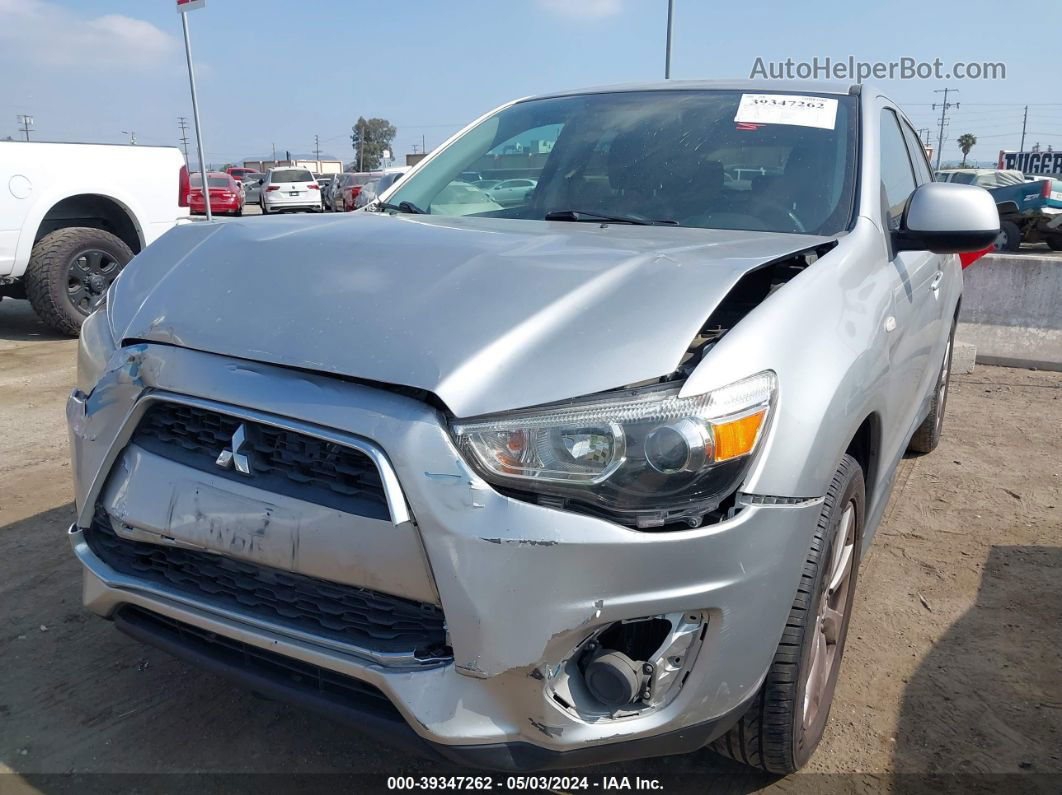 2015 Mitsubishi Outlander Sport Es Серебряный vin: 4A4AP3AU9FE019508