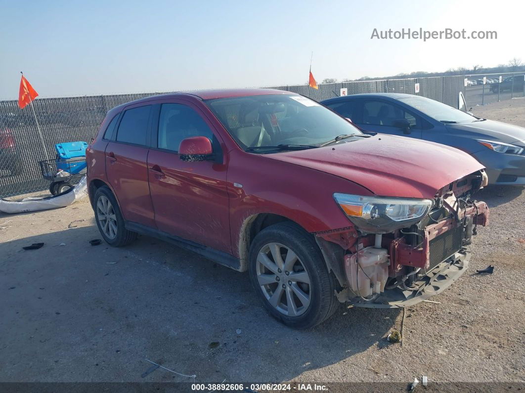 2015 Mitsubishi Outlander Sport Es Red vin: 4A4AP3AU9FE027687