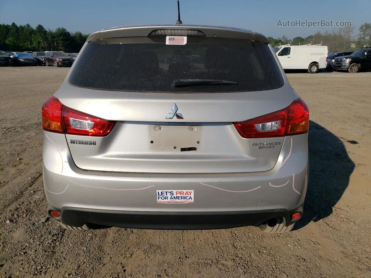 2015 Mitsubishi Outlander Sport Es Silver vin: 4A4AP3AU9FE029102