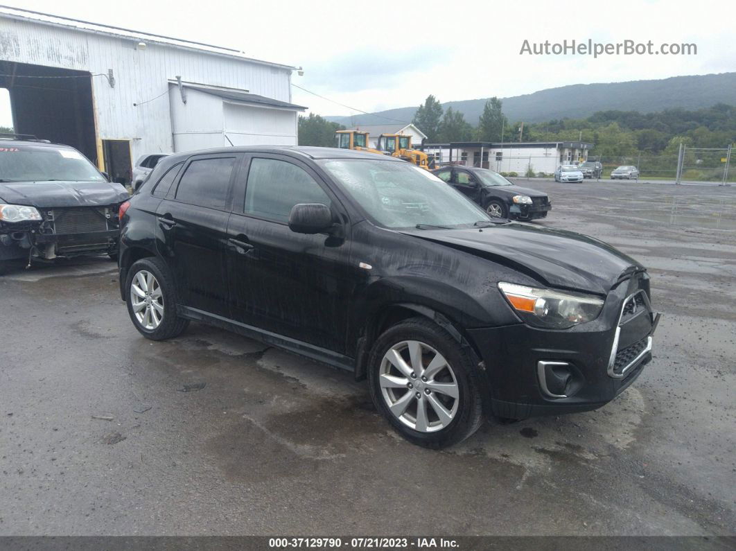 2015 Mitsubishi Outlander Sport Es Черный vin: 4A4AP3AU9FE041847