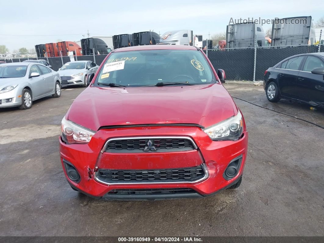 2015 Mitsubishi Outlander Sport Es Red vin: 4A4AP3AU9FE053268