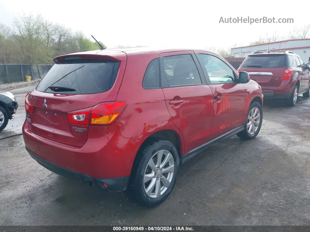 2015 Mitsubishi Outlander Sport Es Red vin: 4A4AP3AU9FE053268