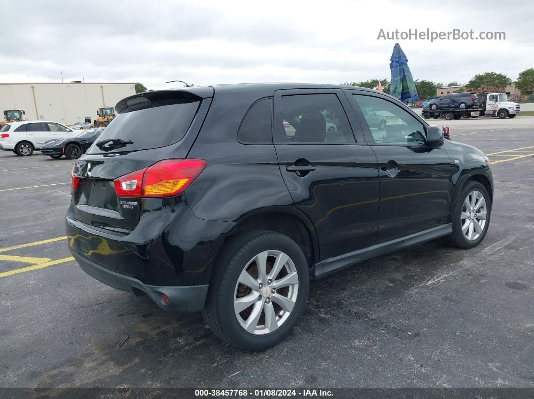 2013 Mitsubishi Outlander Sport Es Черный vin: 4A4AP3AUXDE001595