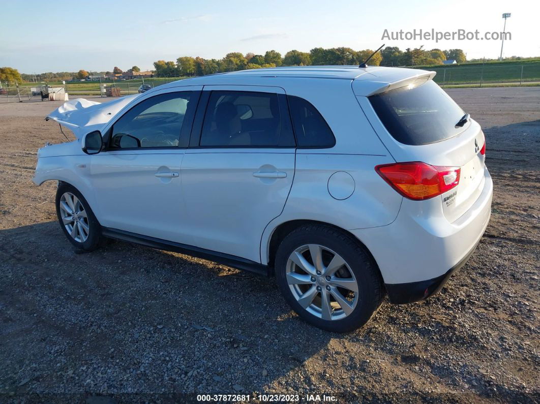 2013 Mitsubishi Outlander Sport Es White vin: 4A4AP3AUXDE006604