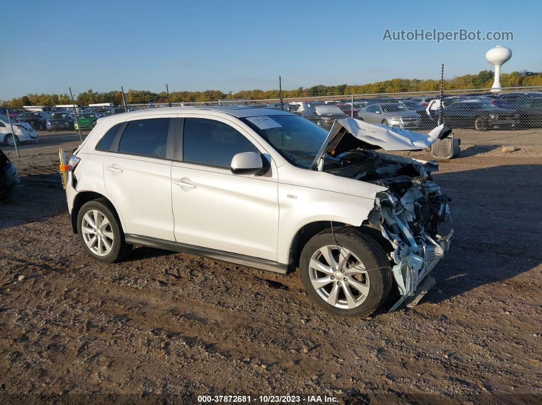 2013 Mitsubishi Outlander Sport Es White vin: 4A4AP3AUXDE006604