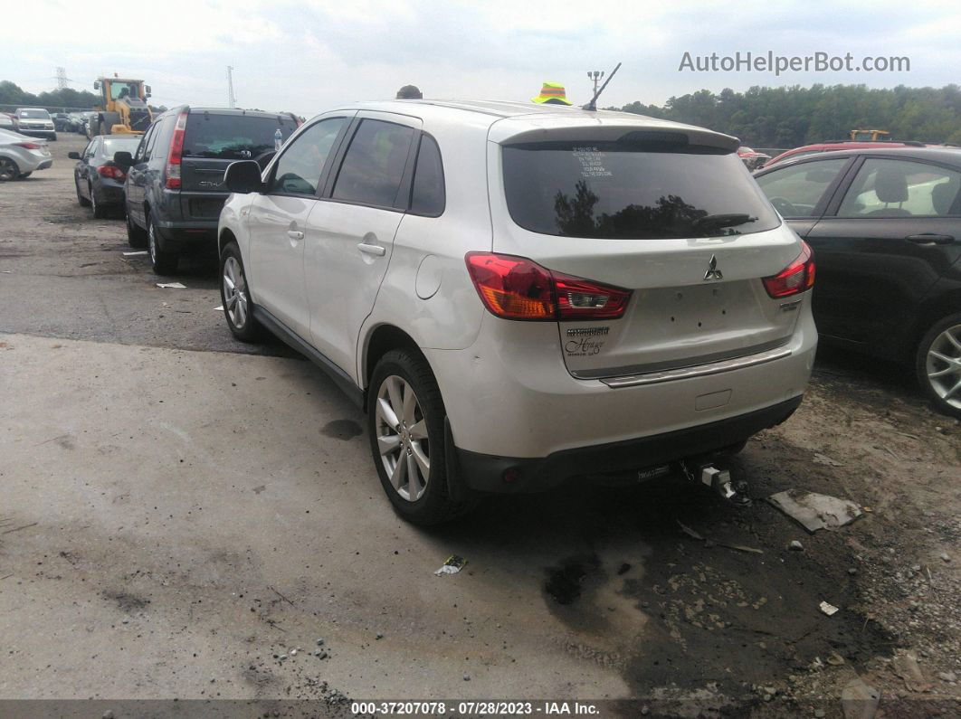 2013 Mitsubishi Outlander Sport Es White vin: 4A4AP3AUXDE007560