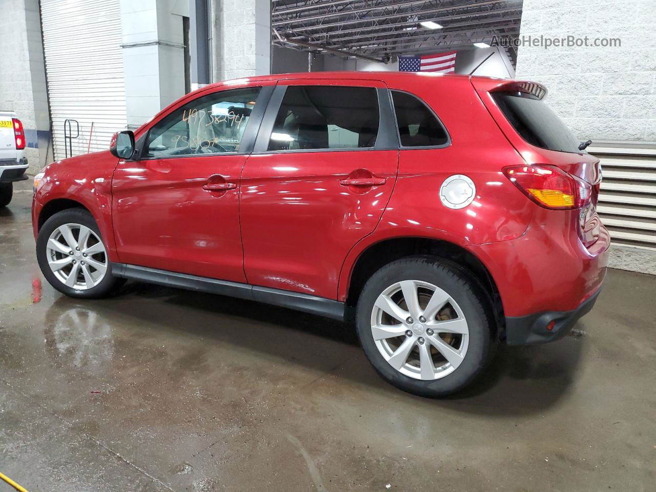 2013 Mitsubishi Outlander Sport Es Red vin: 4A4AP3AUXDE009163