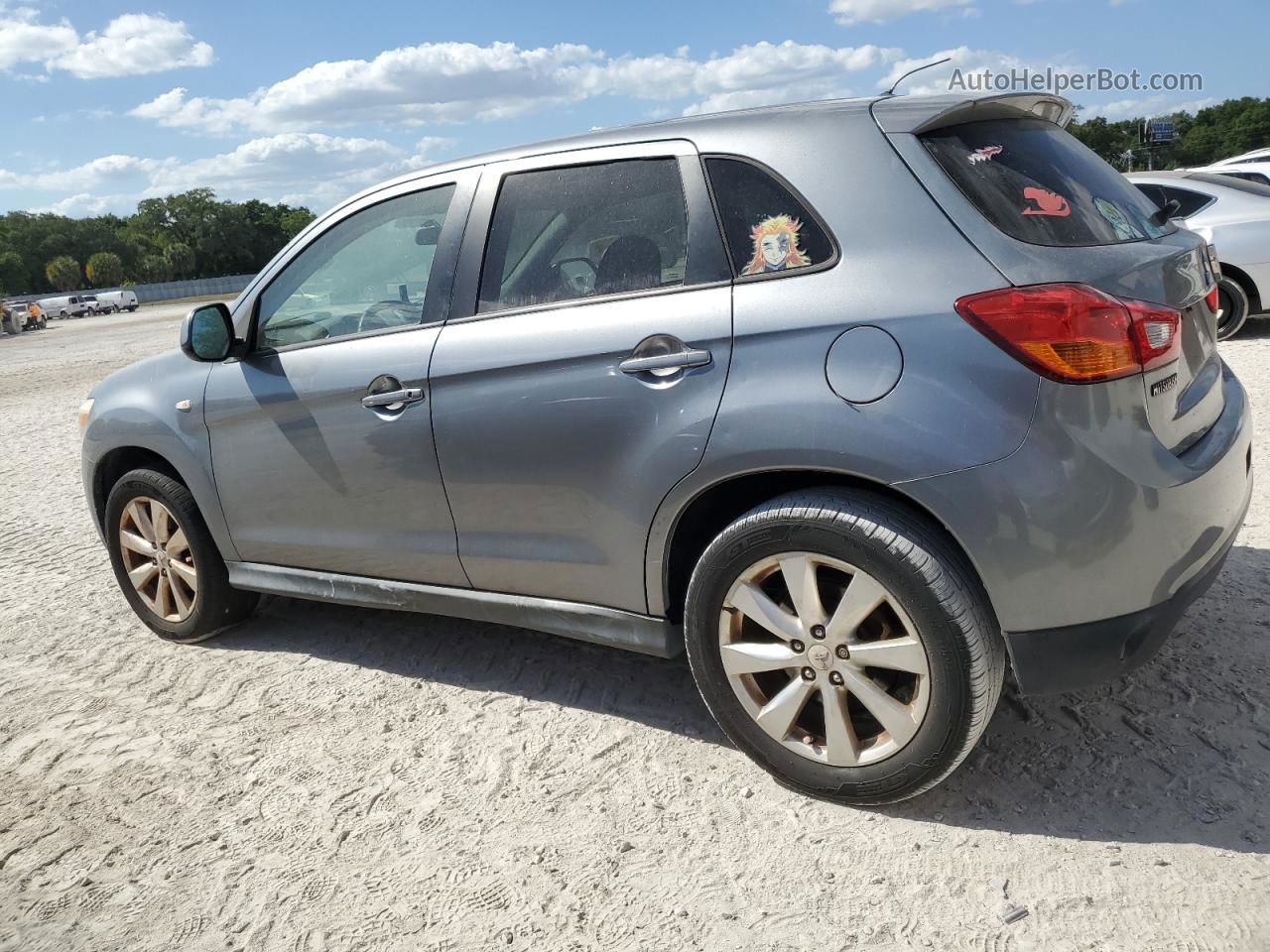 2013 Mitsubishi Outlander Sport Es Silver vin: 4A4AP3AUXDE013150