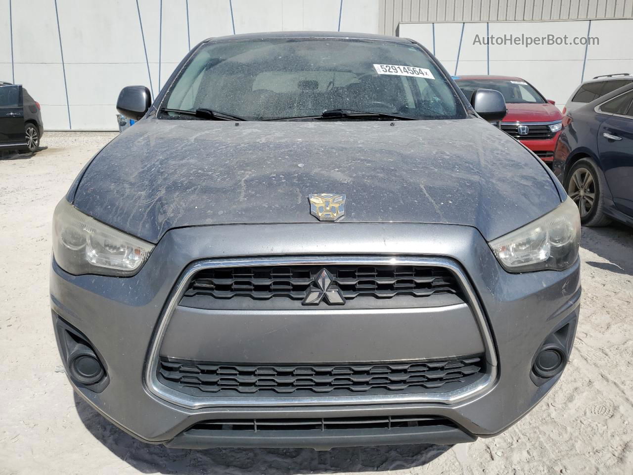 2013 Mitsubishi Outlander Sport Es Серебряный vin: 4A4AP3AUXDE013150