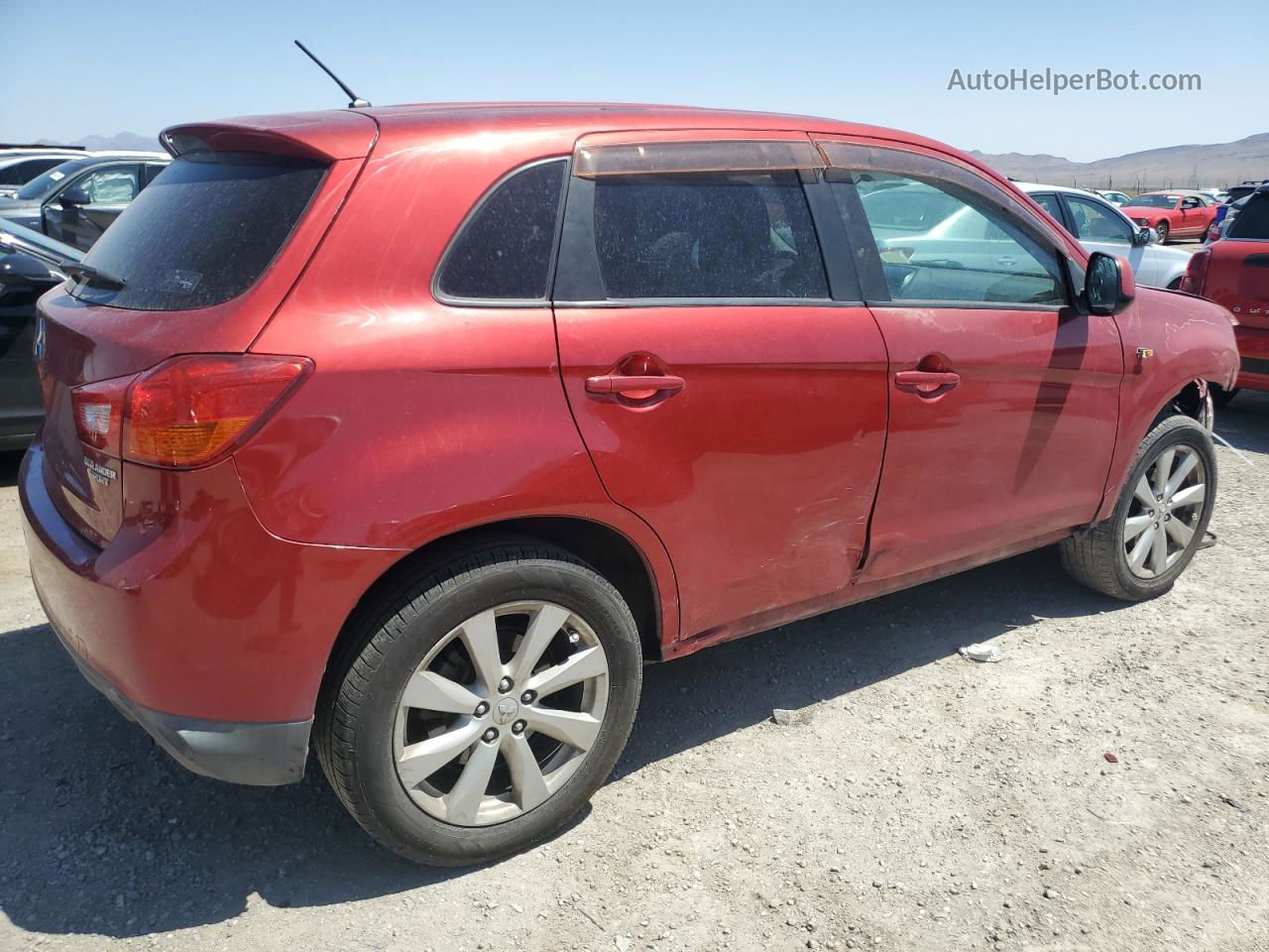 2013 Mitsubishi Outlander Sport Es Красный vin: 4A4AP3AUXDE020339