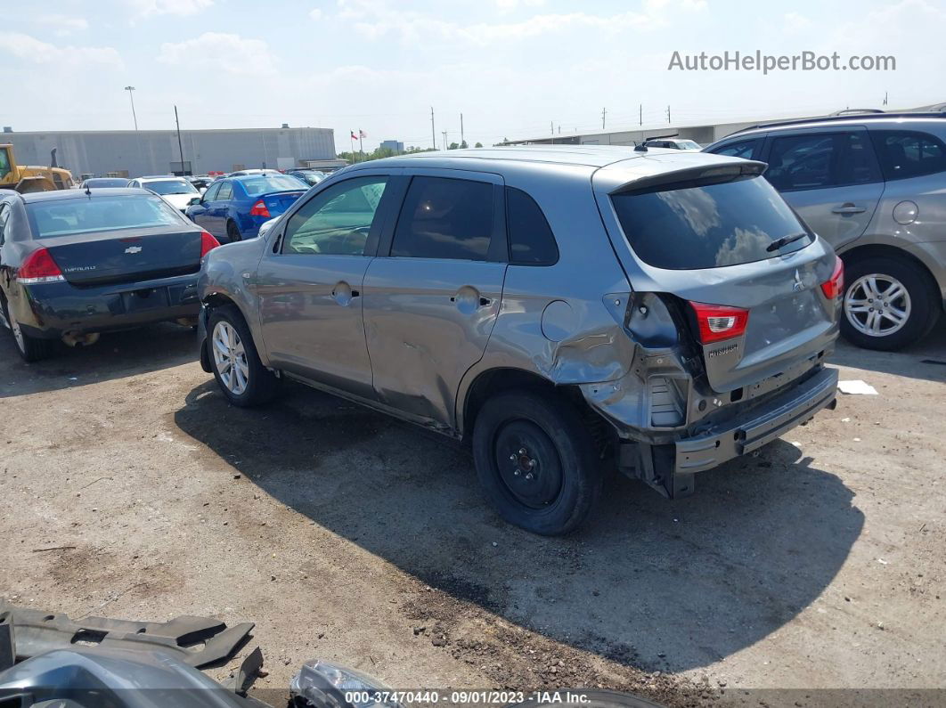 2015 Mitsubishi Outlander Sport Es Gray vin: 4A4AP3AUXFE003513