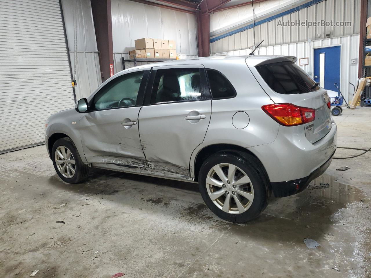 2015 Mitsubishi Outlander Sport Es Silver vin: 4A4AP3AUXFE009215