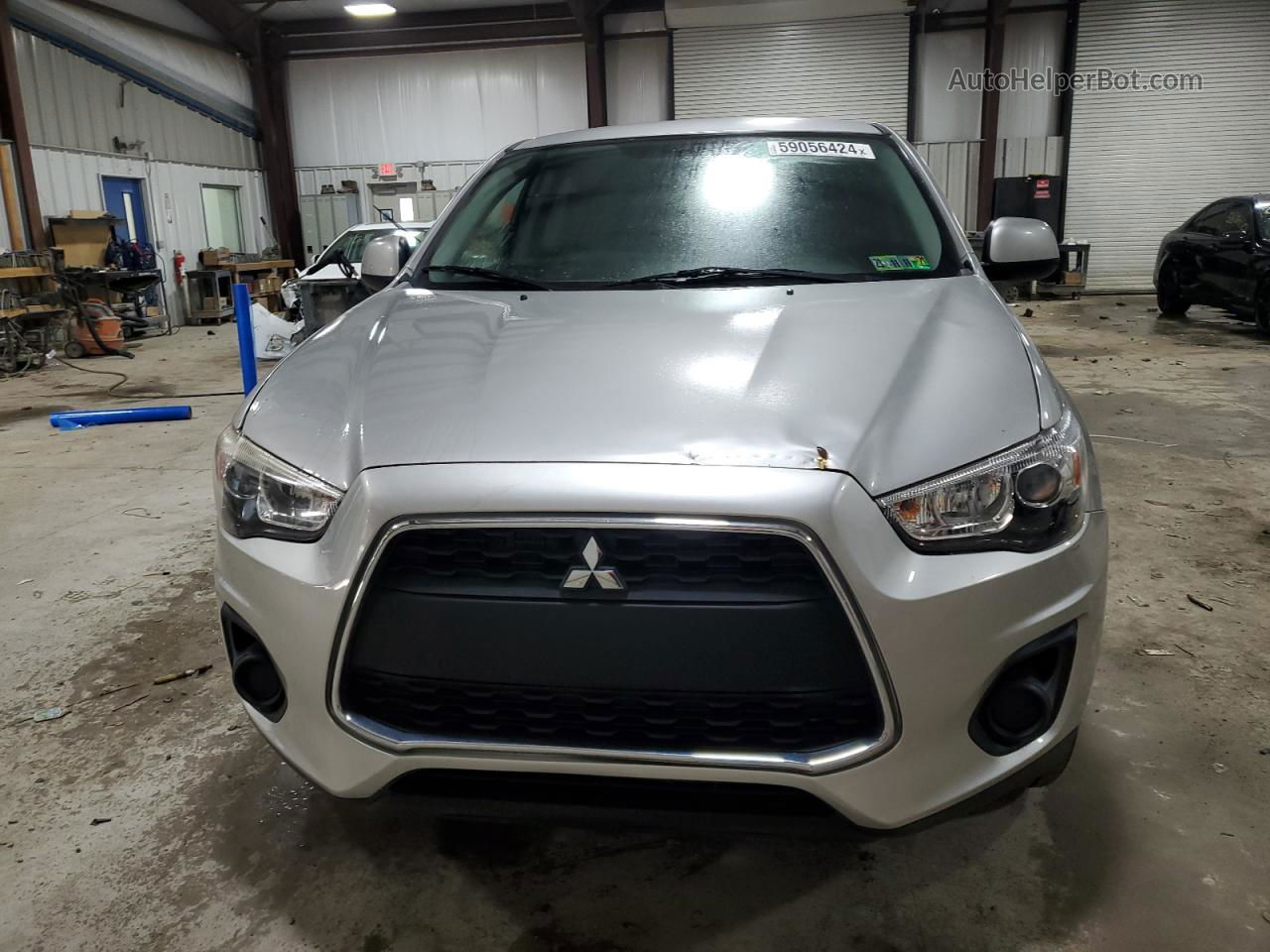 2015 Mitsubishi Outlander Sport Es Silver vin: 4A4AP3AUXFE009215