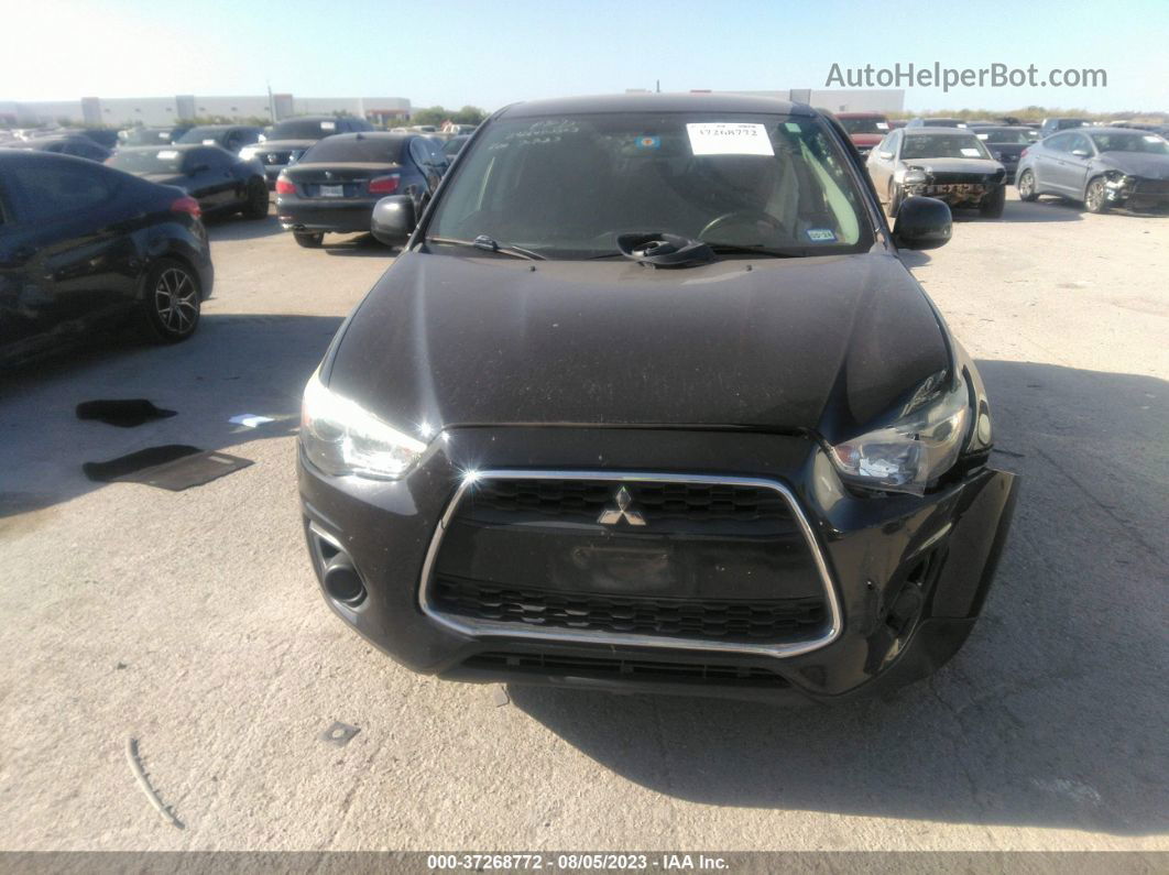 2015 Mitsubishi Outlander Sport Es Черный vin: 4A4AP3AUXFE015077