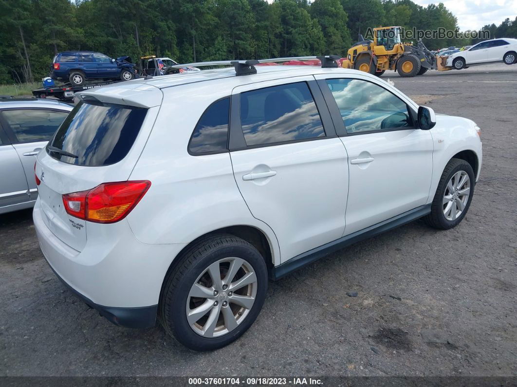 2015 Mitsubishi Outlander Sport Es White vin: 4A4AP3AUXFE021462