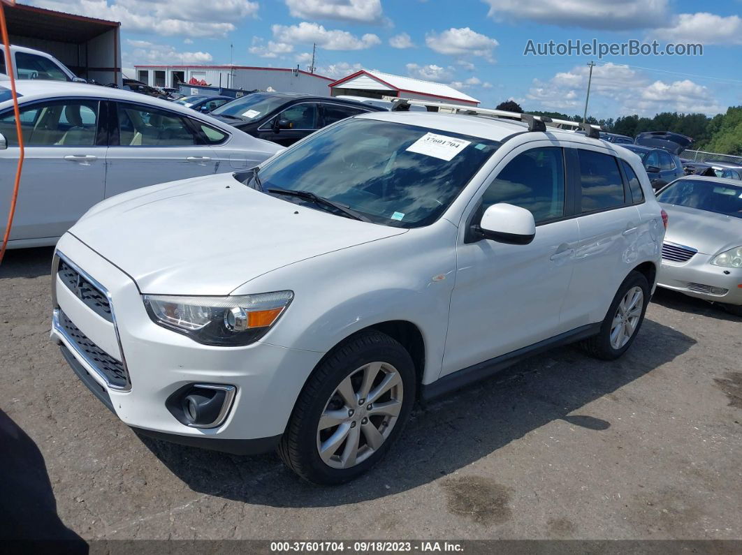 2015 Mitsubishi Outlander Sport Es White vin: 4A4AP3AUXFE021462