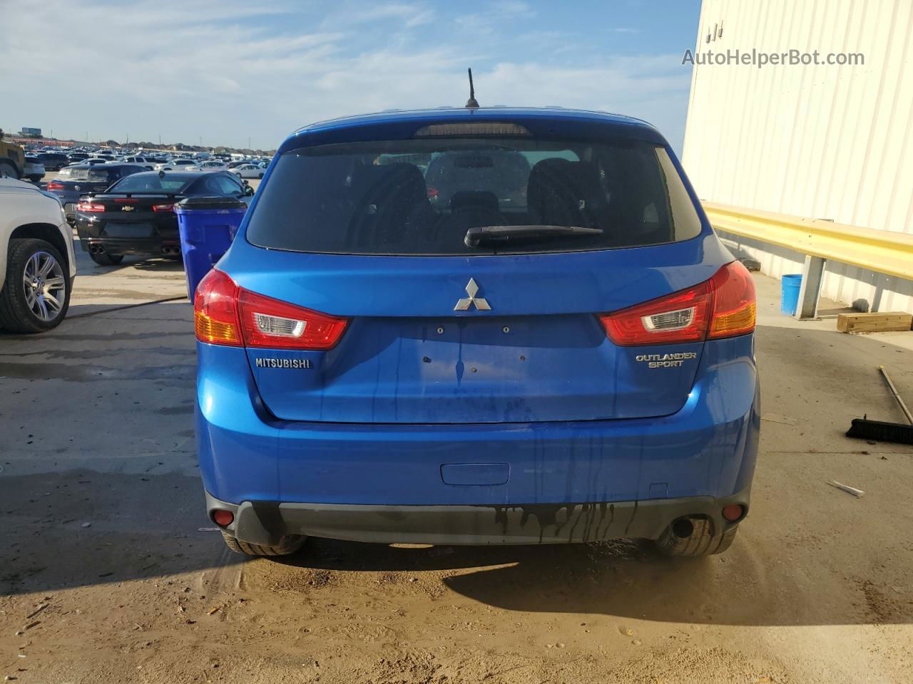 2015 Mitsubishi Outlander Sport Es Blue vin: 4A4AP3AUXFE022367