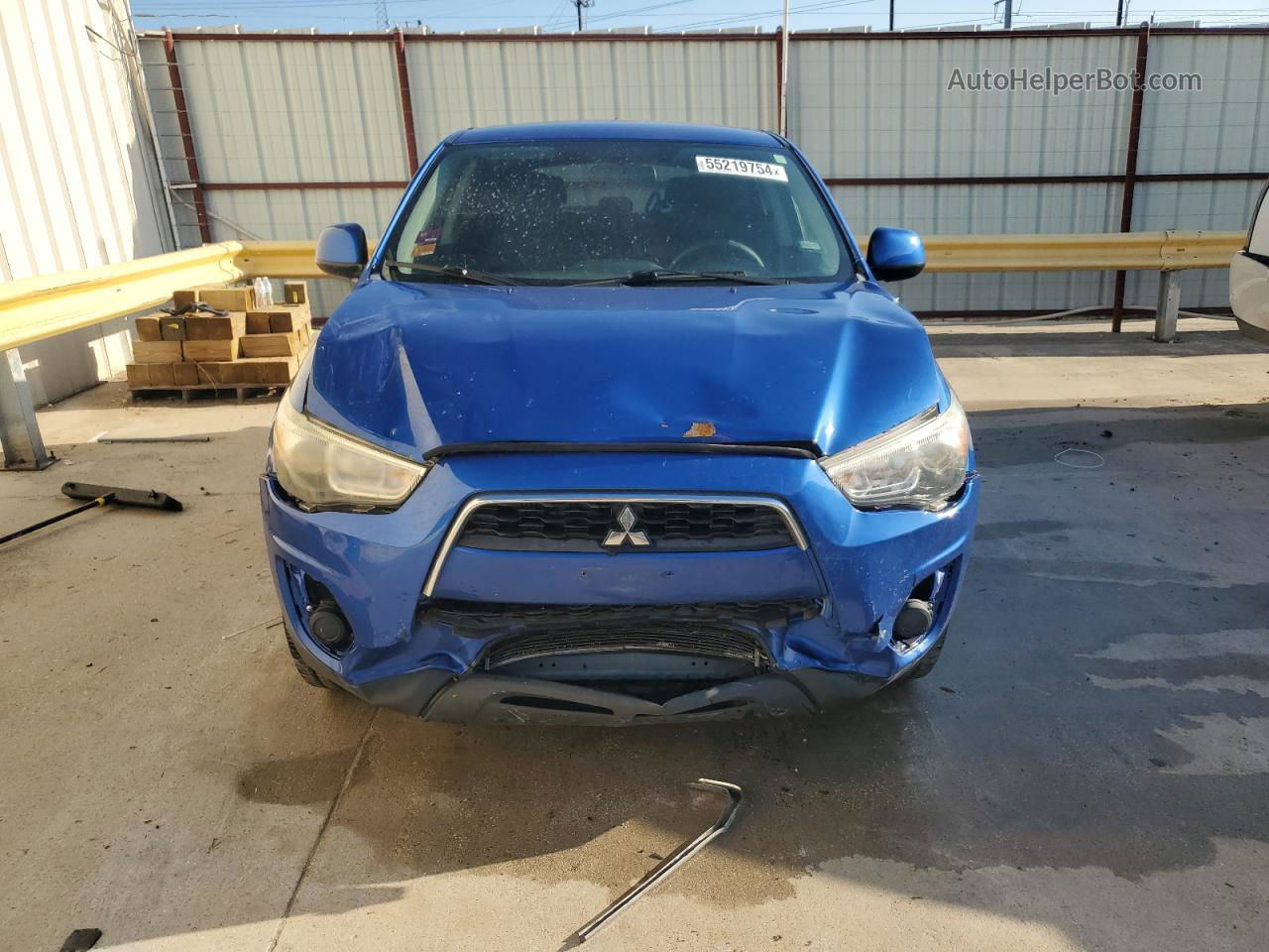 2015 Mitsubishi Outlander Sport Es Blue vin: 4A4AP3AUXFE022367