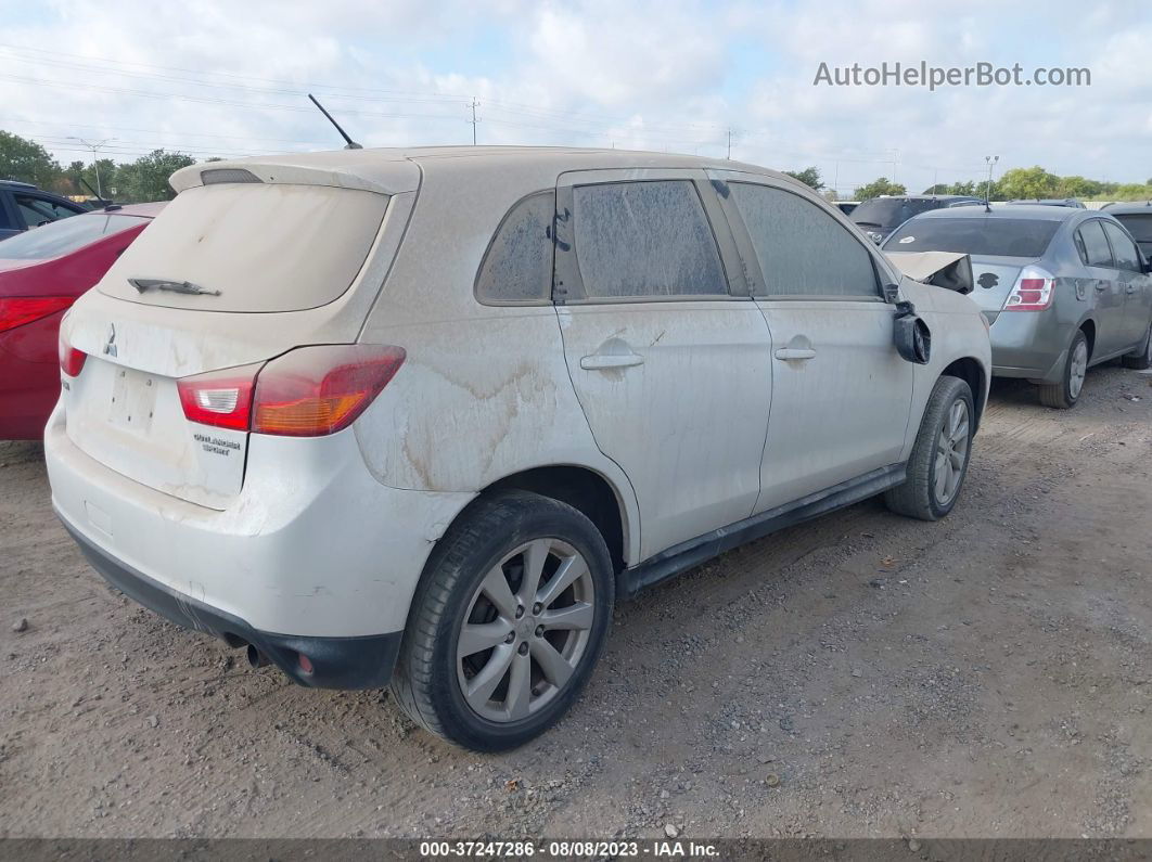 2015 Mitsubishi Outlander Sport Es White vin: 4A4AP3AUXFE033515