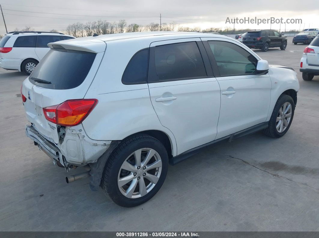 2015 Mitsubishi Outlander Sport Es White vin: 4A4AP3AUXFE035572