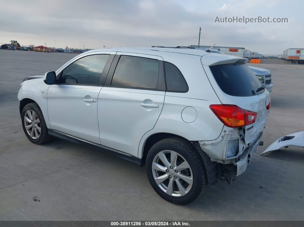 2015 Mitsubishi Outlander Sport Es White vin: 4A4AP3AUXFE035572