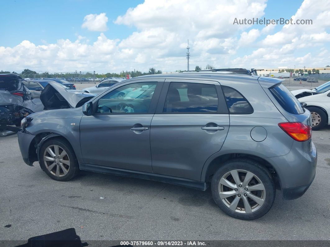 2015 Mitsubishi Outlander Sport Es Gray vin: 4A4AP3AUXFE048466