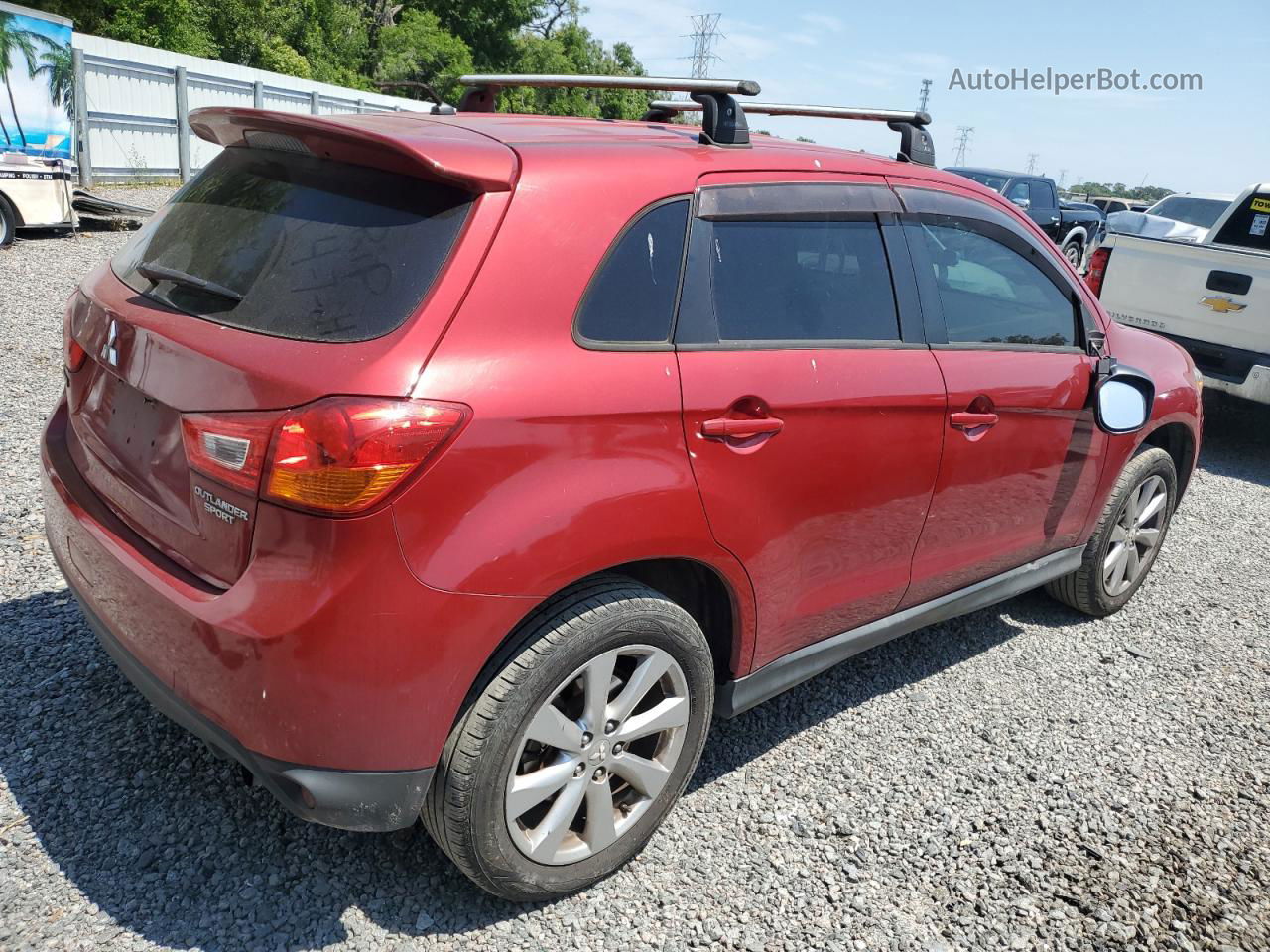 2015 Mitsubishi Outlander Sport Es Red vin: 4A4AP3AUXFE057569