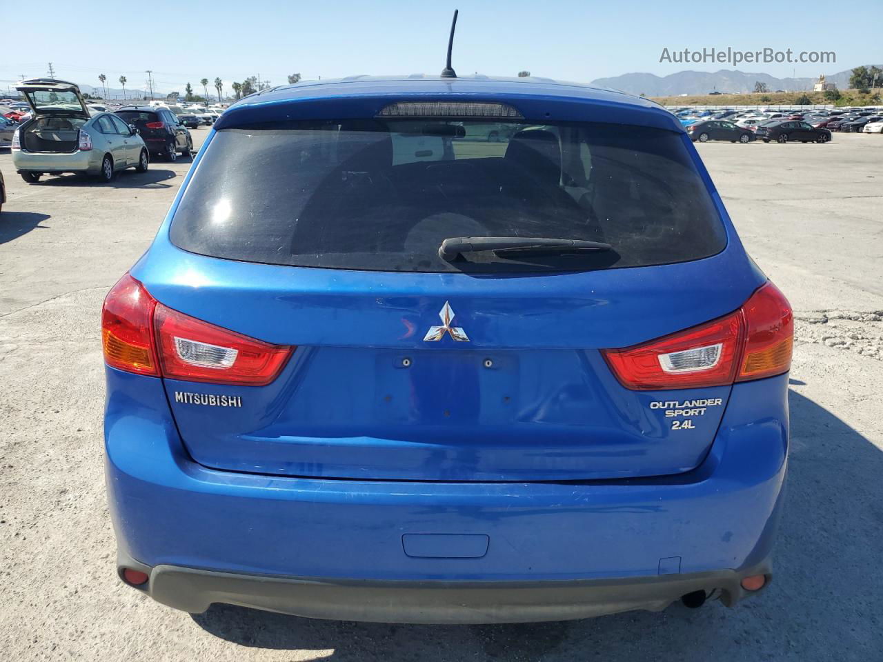 2015 Mitsubishi Outlander Sport Es Blue vin: 4A4AP3AW0FE030673