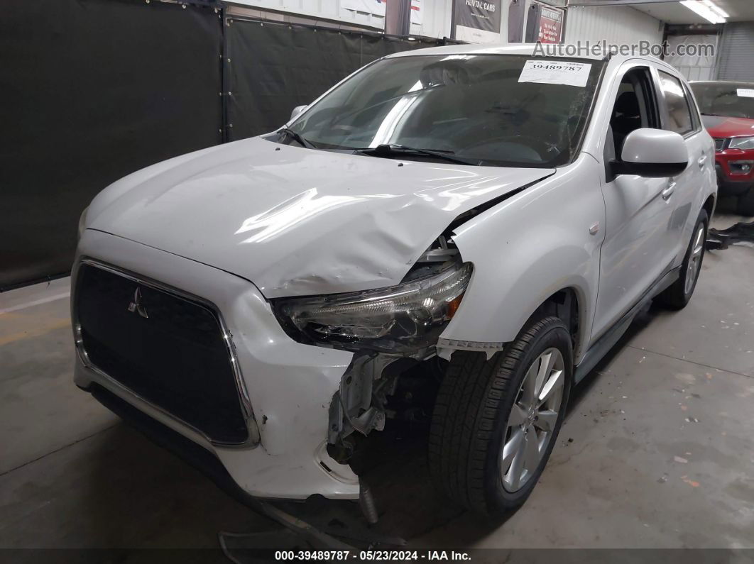 2015 Mitsubishi Outlander Sport Es White vin: 4A4AP3AW0FE030933