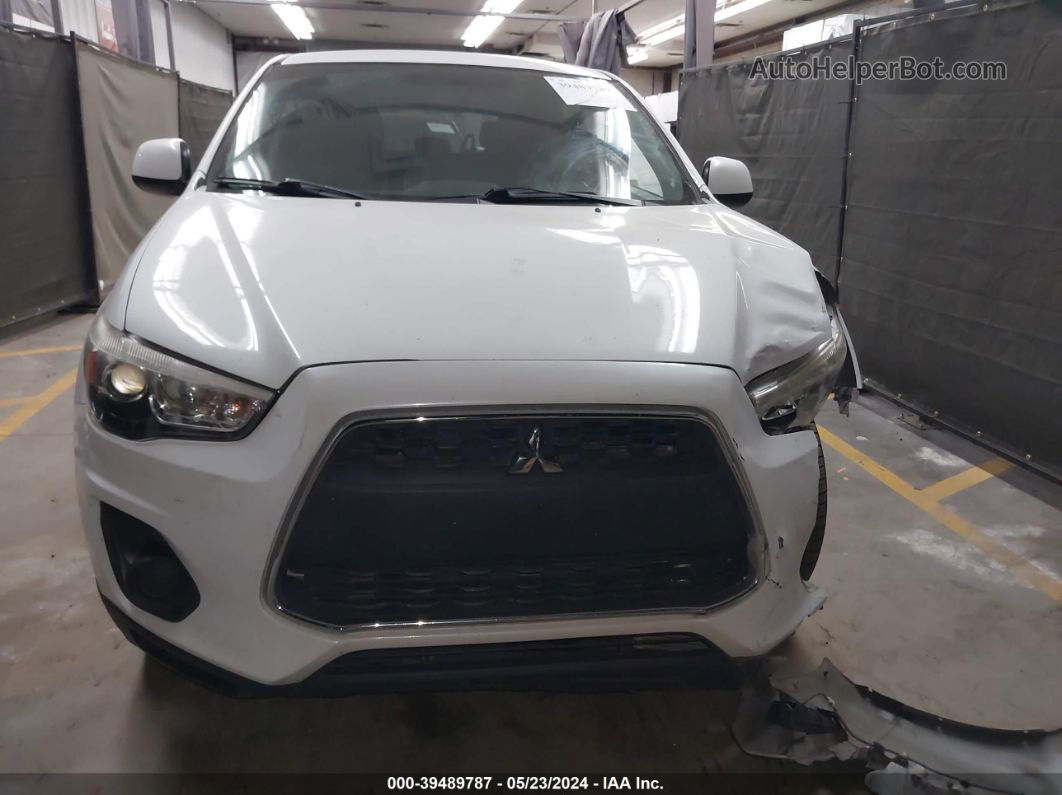 2015 Mitsubishi Outlander Sport Es White vin: 4A4AP3AW0FE030933