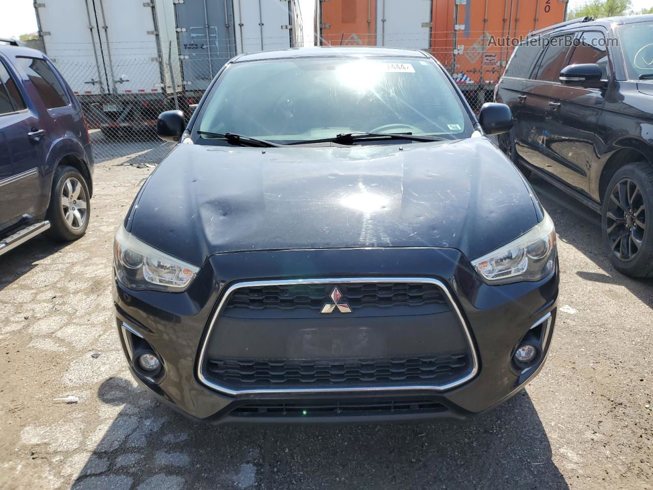 2015 Mitsubishi Outlander Sport Es Черный vin: 4A4AP3AW0FE033363