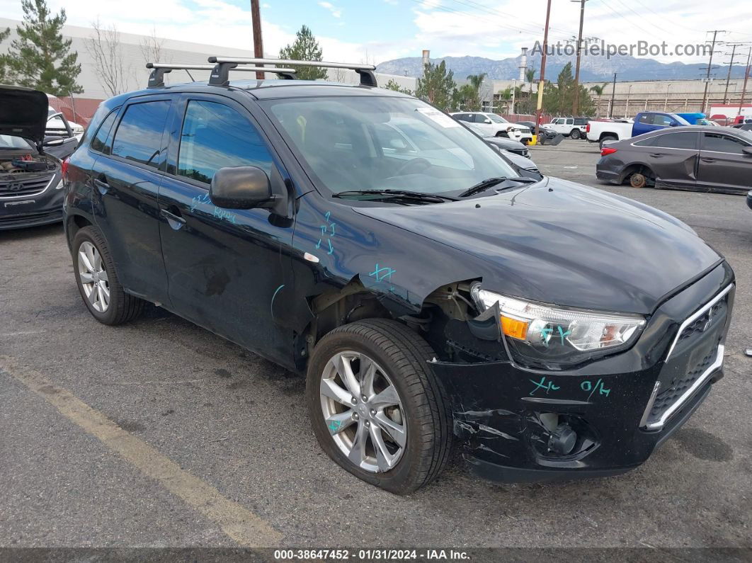 2015 Mitsubishi Outlander Sport Es Черный vin: 4A4AP3AW0FE055878