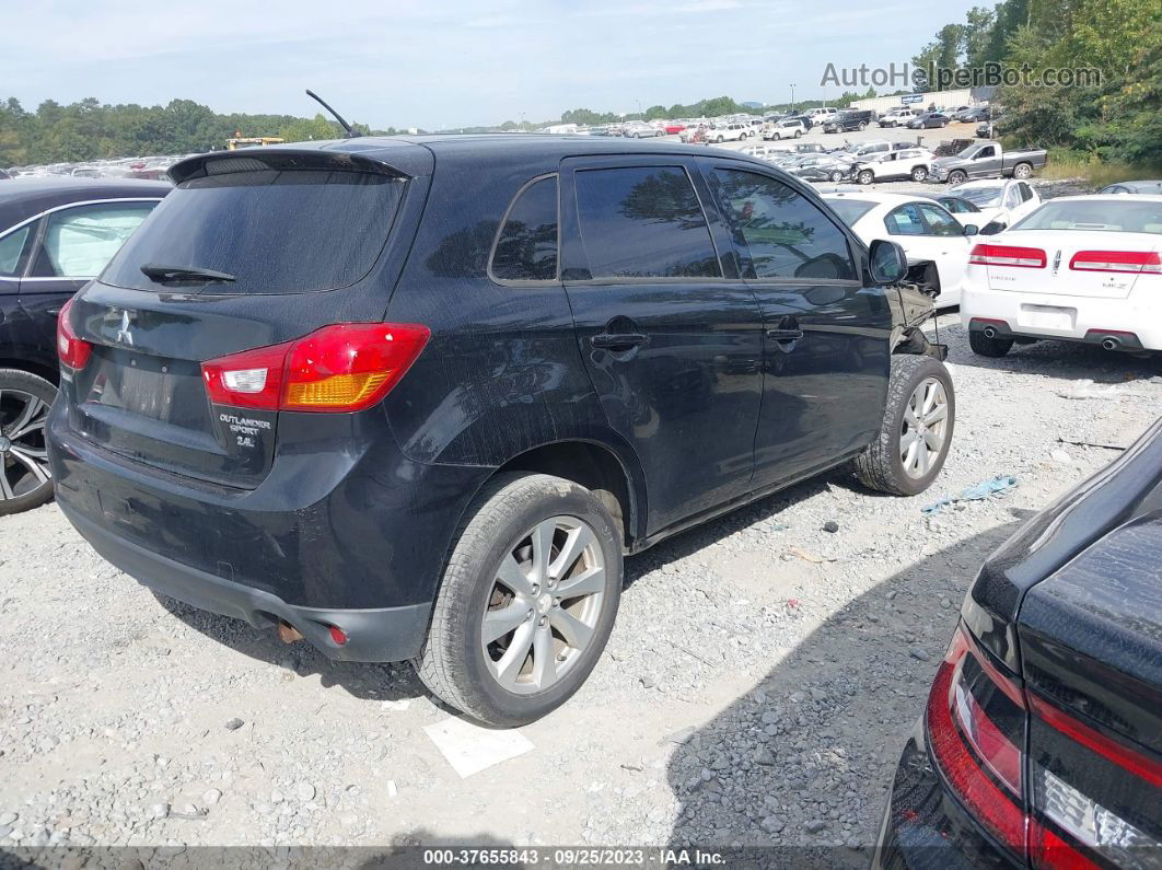 2015 Mitsubishi Outlander Sport Es Черный vin: 4A4AP3AW1FE029063