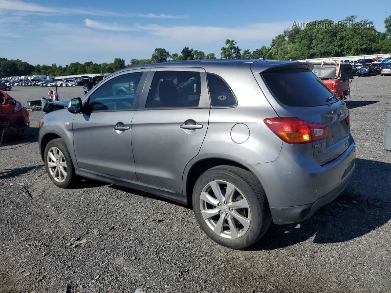 2015 Mitsubishi Outlander Sport Es Gray vin: 4A4AP3AW1FE062144