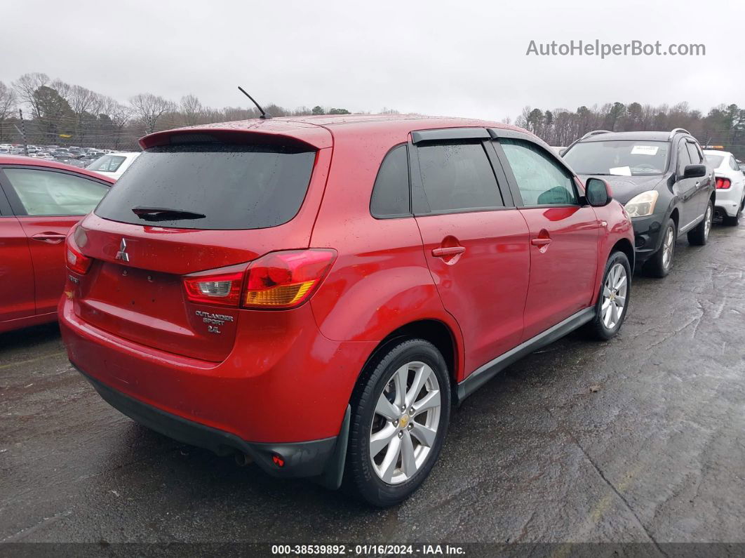 2015 Mitsubishi Outlander Sport Es Red vin: 4A4AP3AW5FE031897