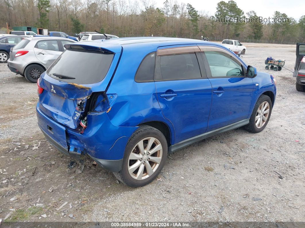 2015 Mitsubishi Outlander Sport Es Blue vin: 4A4AP3AW6FE030774