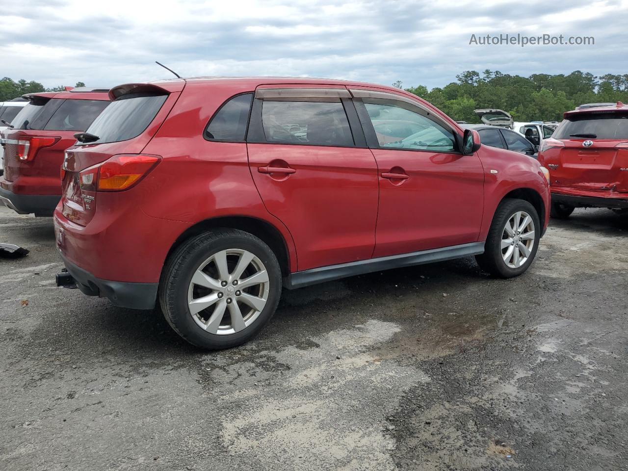 2015 Mitsubishi Outlander Sport Es Red vin: 4A4AP3AW6FE035747