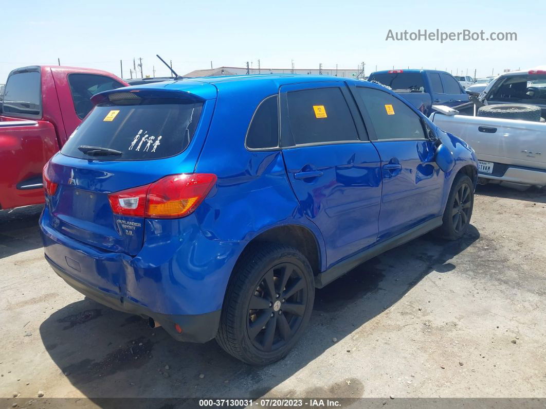 2015 Mitsubishi Outlander Sport 2.4 Es Синий vin: 4A4AP3AW6FE038194