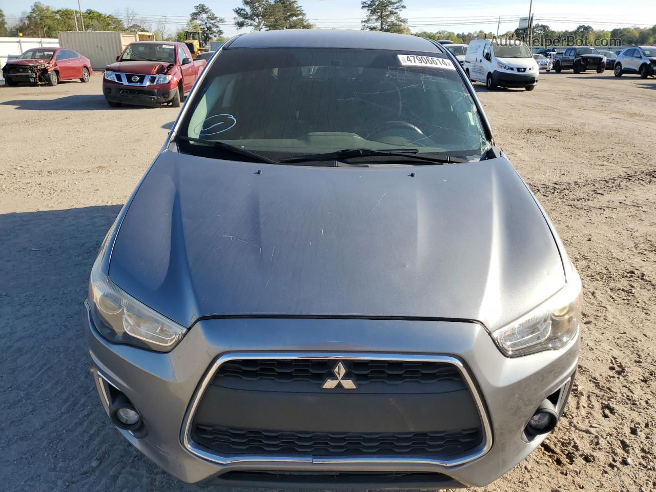 2015 Mitsubishi Outlander Sport Es Серебряный vin: 4A4AP3AW7FE037488