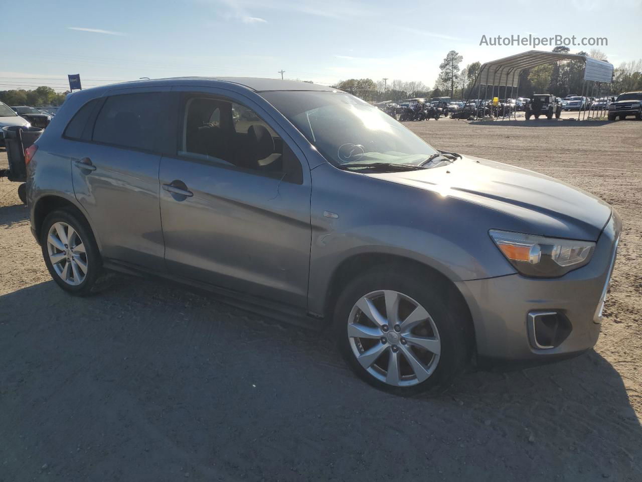 2015 Mitsubishi Outlander Sport Es Серебряный vin: 4A4AP3AW7FE037488