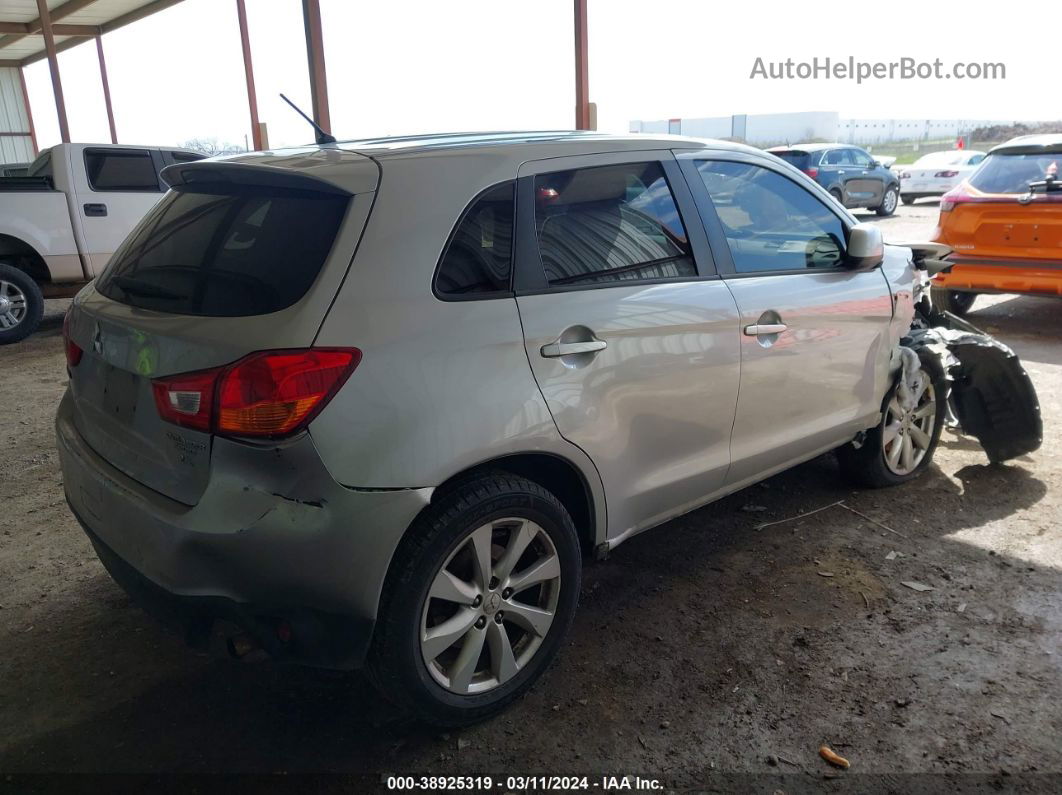 2015 Mitsubishi Outlander Sport Es Серебряный vin: 4A4AP3AW8FE025866