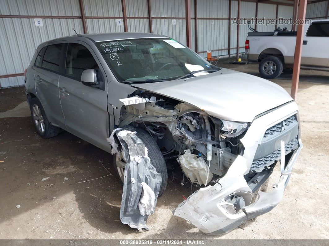 2015 Mitsubishi Outlander Sport Es Silver vin: 4A4AP3AW8FE025866