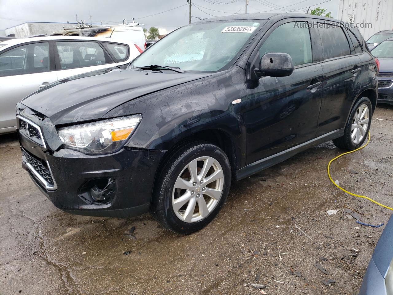 2015 Mitsubishi Outlander Sport Es Black vin: 4A4AP3AW8FE031196