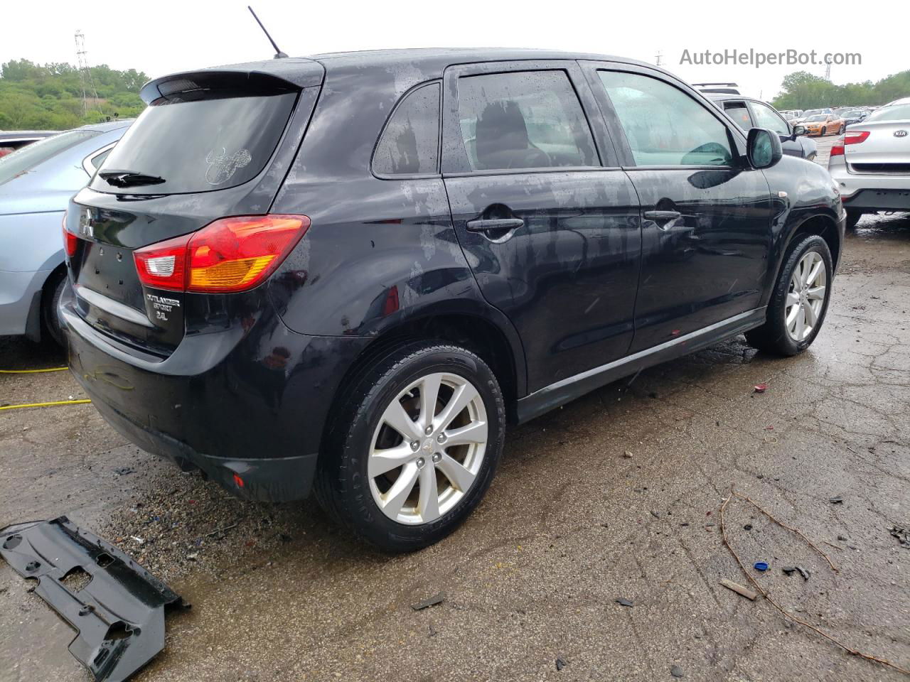 2015 Mitsubishi Outlander Sport Es Black vin: 4A4AP3AW8FE031196