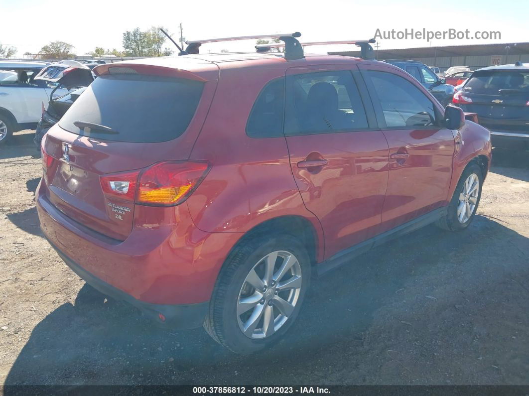 2015 Mitsubishi Outlander Sport 2.4 Es Burgundy vin: 4A4AP3AW8FE056499