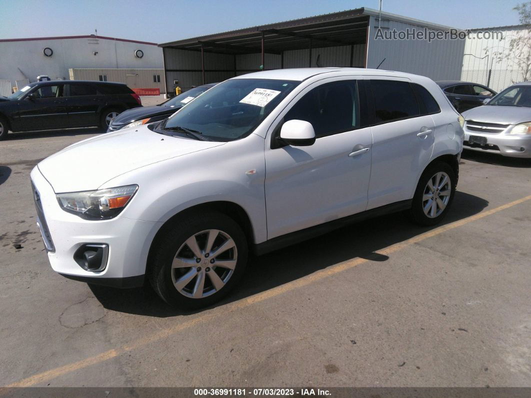 2015 Mitsubishi Outlander Sport 2.4 Es White vin: 4A4AP3AW9FE025519